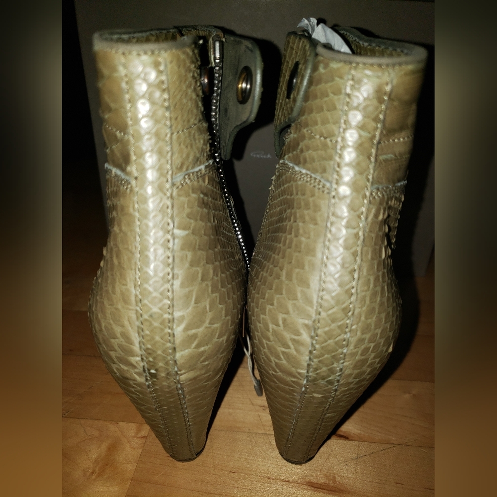 Rick Owens Olive Green Genuine Python Snakeskin W… - image 5